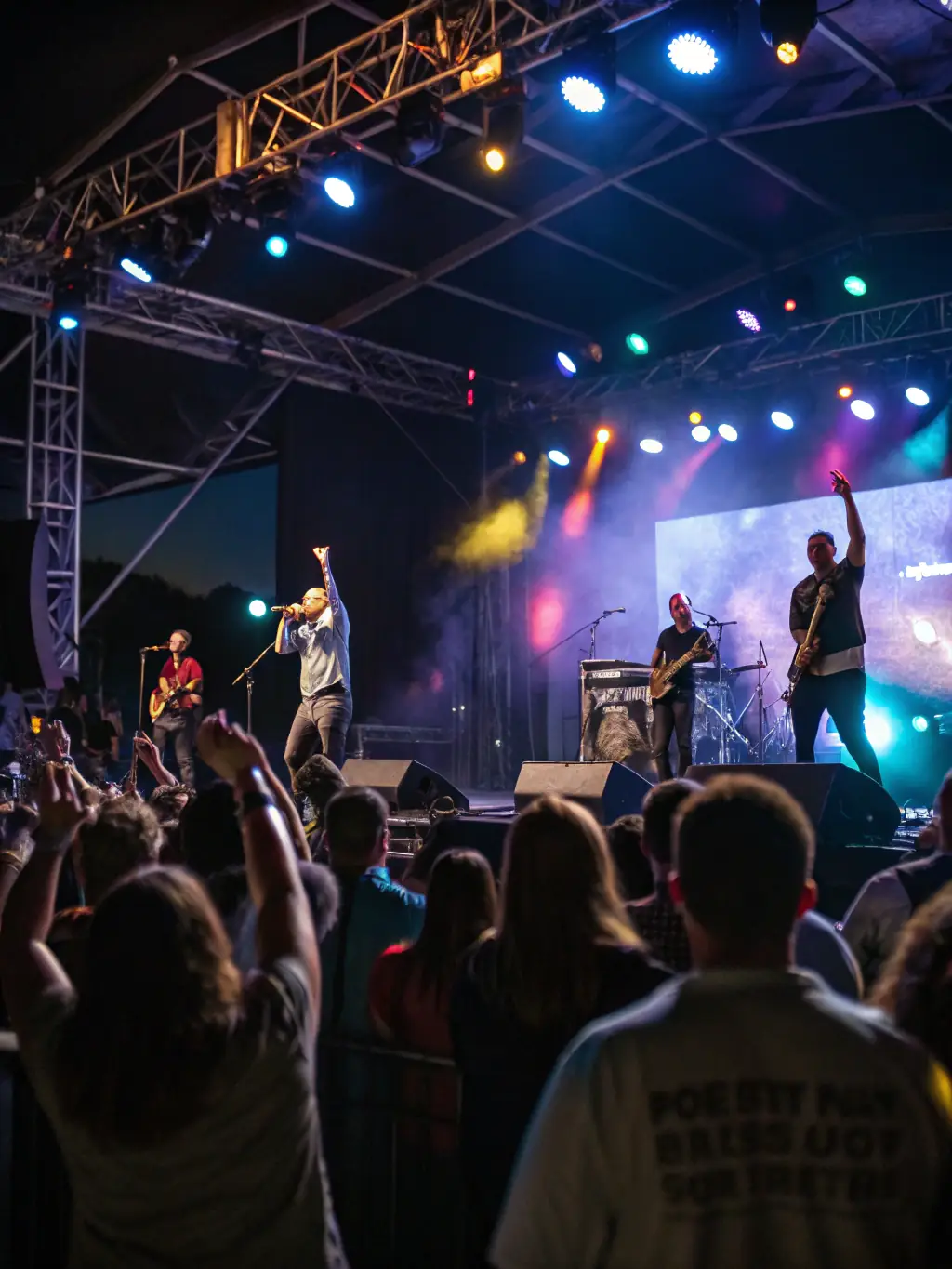 A captivating image of a musical performance, capturing the energy and emotion of the artists and audience, highlighting the association's dedication to musical arts.
