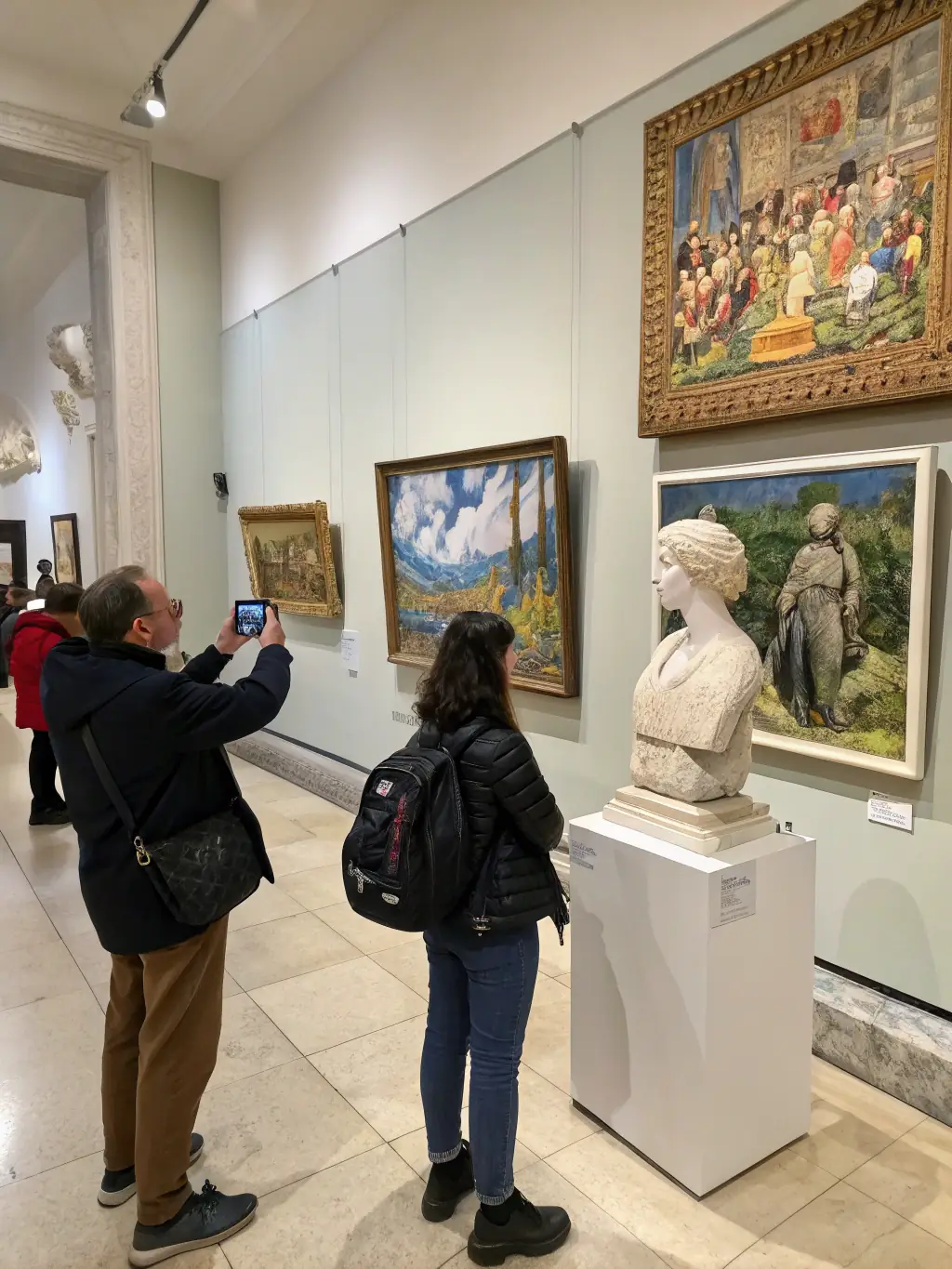 A captivating image of an art exhibition displaying graphic works created by amateur artists supported by LA VOIX DU SINGE ASSOCIATION, highlighting the diversity and creativity of their artwork.
